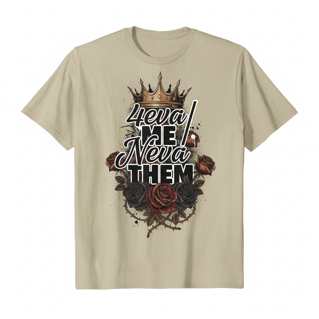 4eva Me Neva Them T-Shirt - Fierce Independence Valentine's Design - TaggEt Dezignz