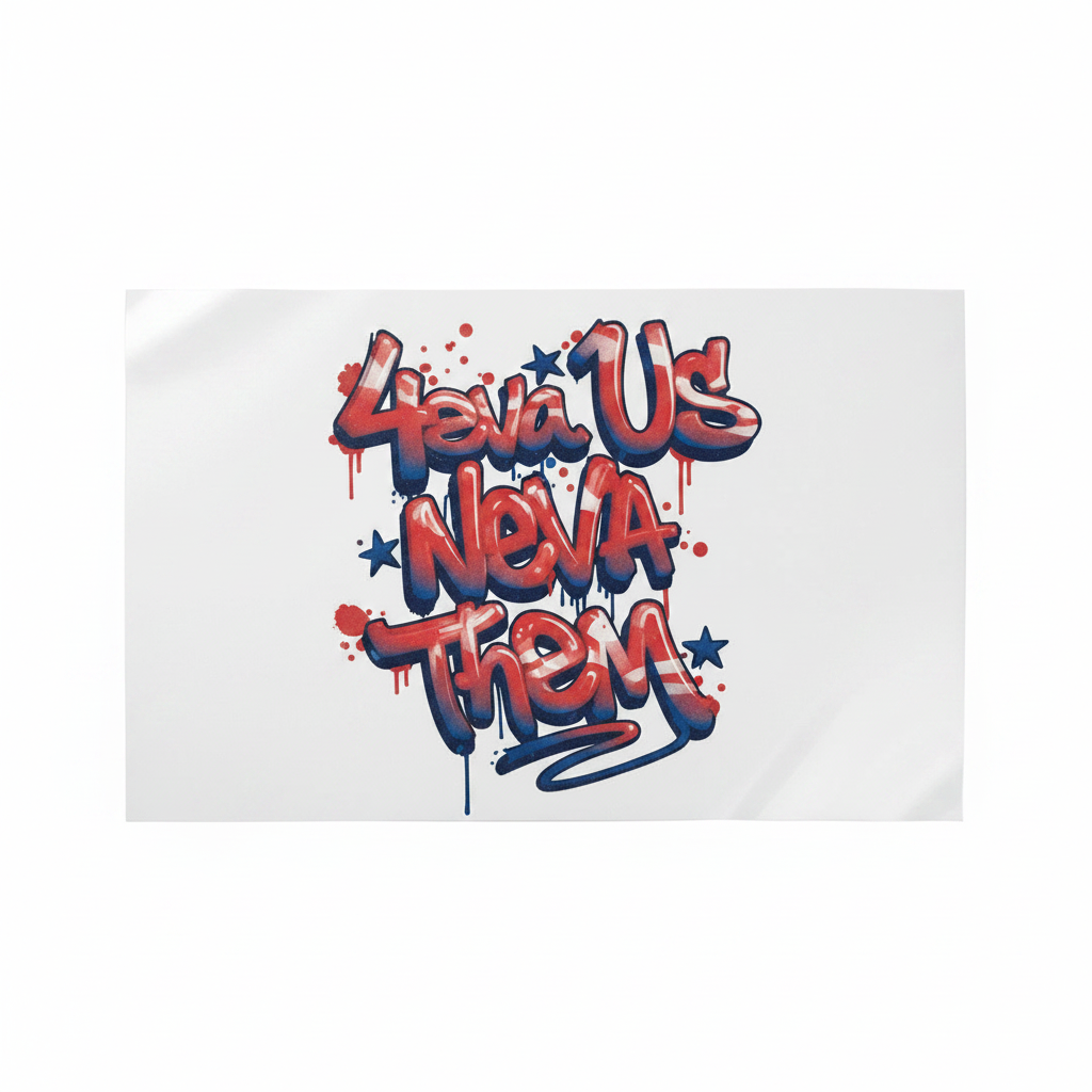 4eva Us Neva Them Patriotic — Shirt or DTF Transfer