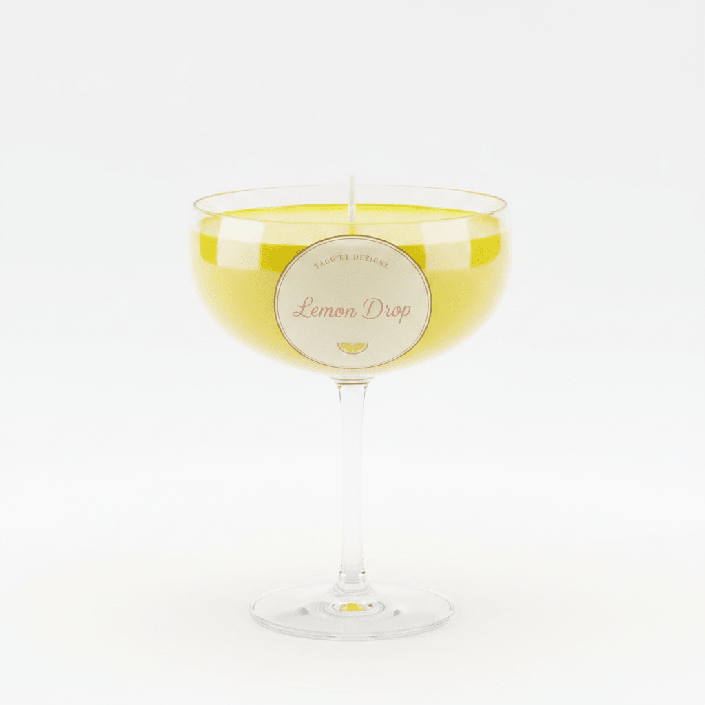 Lemon Drop Candle | TaggEt Dezignz - TaggEt Dezignz