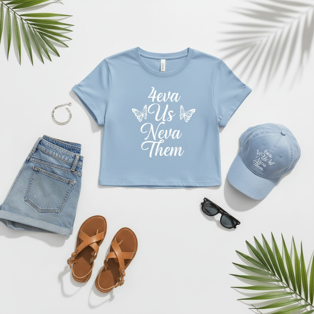 Light Blue Flat Lay