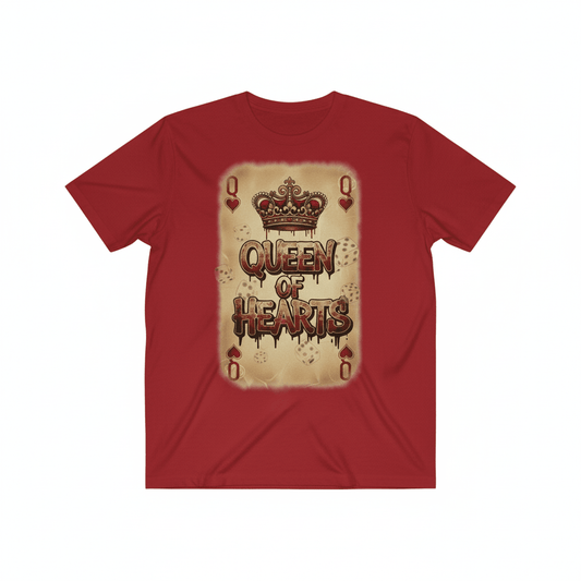 Queen of Hearts T-Shirt - Vintage Valentine's Playing Card Design - TaggEt Dezignz