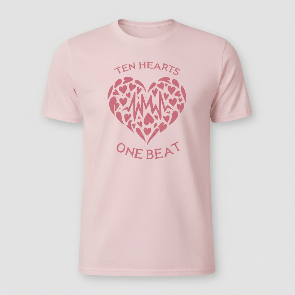 10 Hearts Collection t-shirt in pink