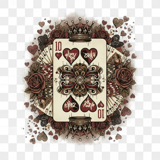 10 Hearts - Masculine Vintage Gangster Style