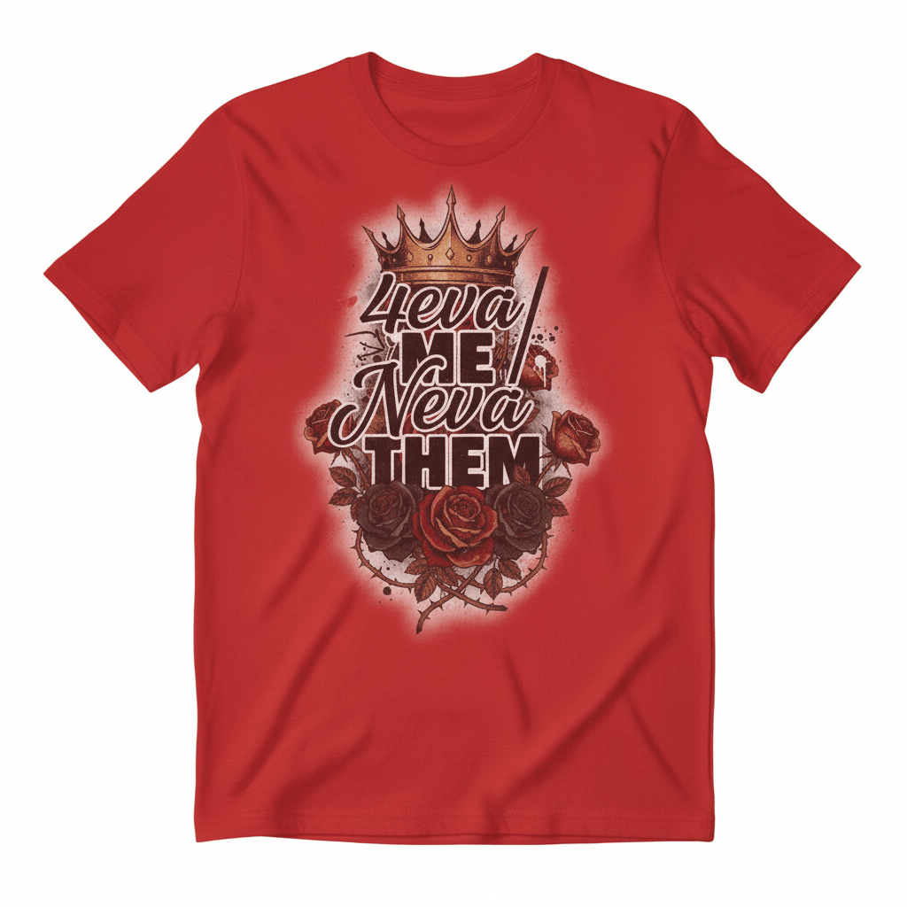 4eva Me Neva Them T-Shirt - Fierce Independence Valentine's Design - TaggEt Dezignz