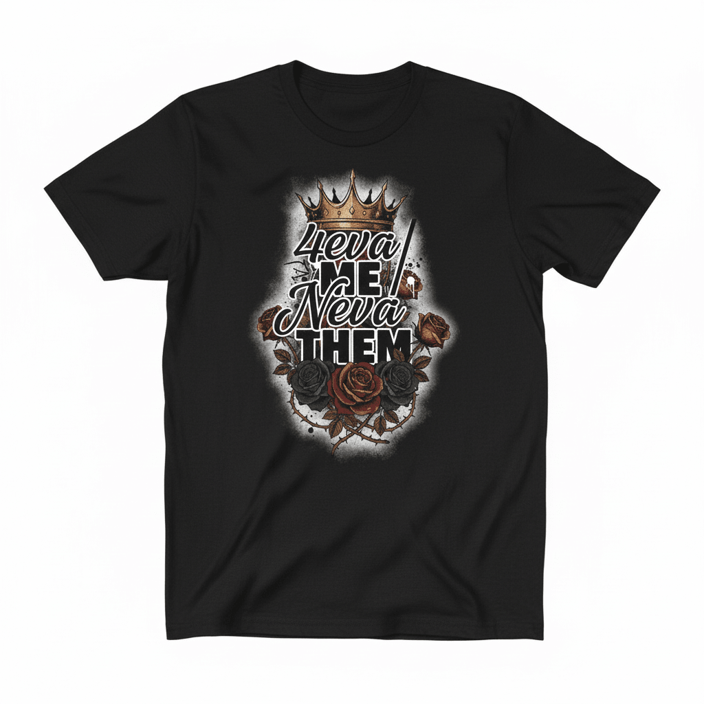 4eva Me Neva Them T-Shirt - Fierce Independence Valentine's Design - TaggEt Dezignz