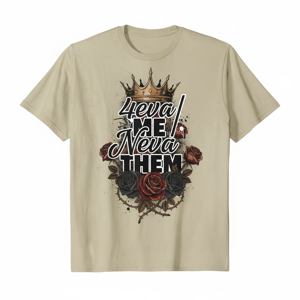 4eva Me Neva Them Tan T-Shirt