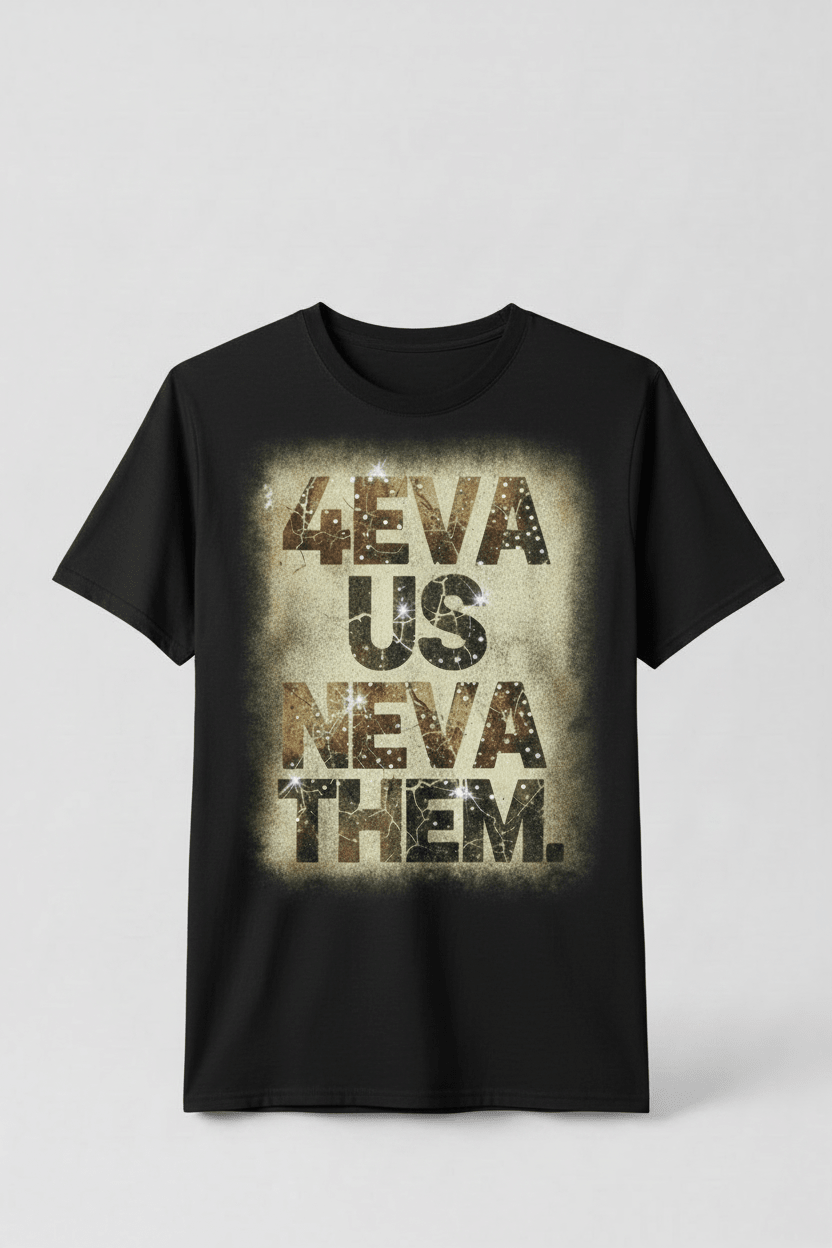4eva Us Neva Them Grunge Tee - TaggEt Dezignz