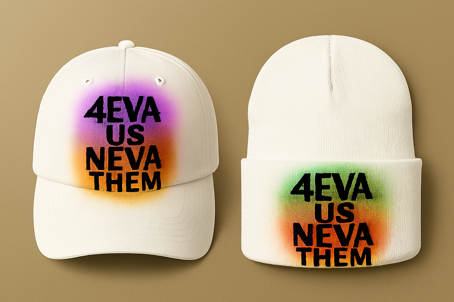 4eva Us Neva Them™ Cap & Beanie Set
