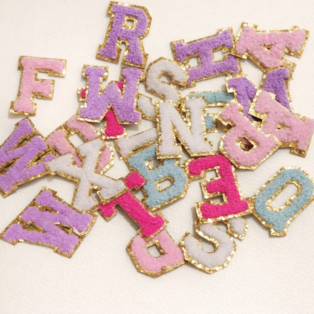 Chenille Alphabet Letters — Pastel Mix