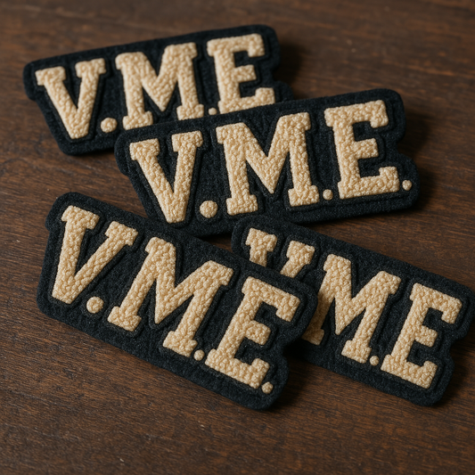 V.M.E  4pk Chenille Patches (Versatile Minds Entertainment)