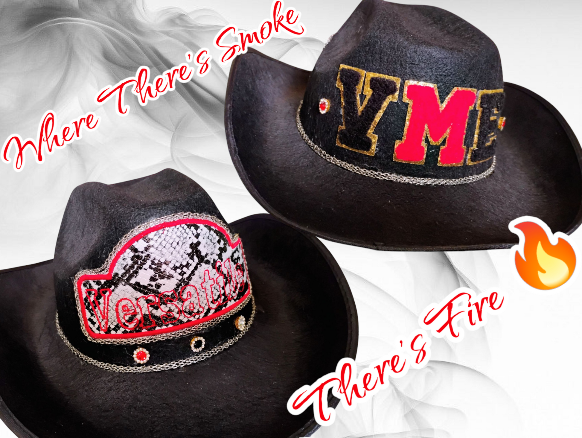 Western style cowboy hat by Tagg'Et Dezignz