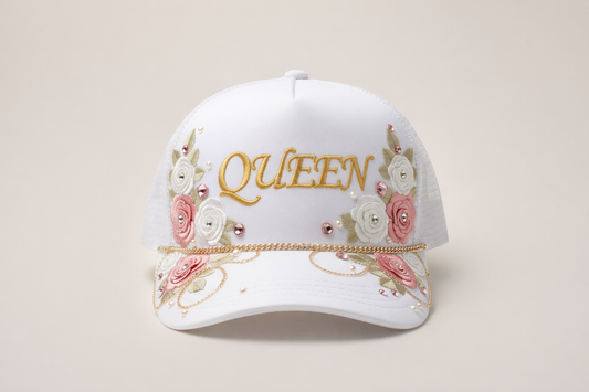 QUEEN Embellished Trucker Hat