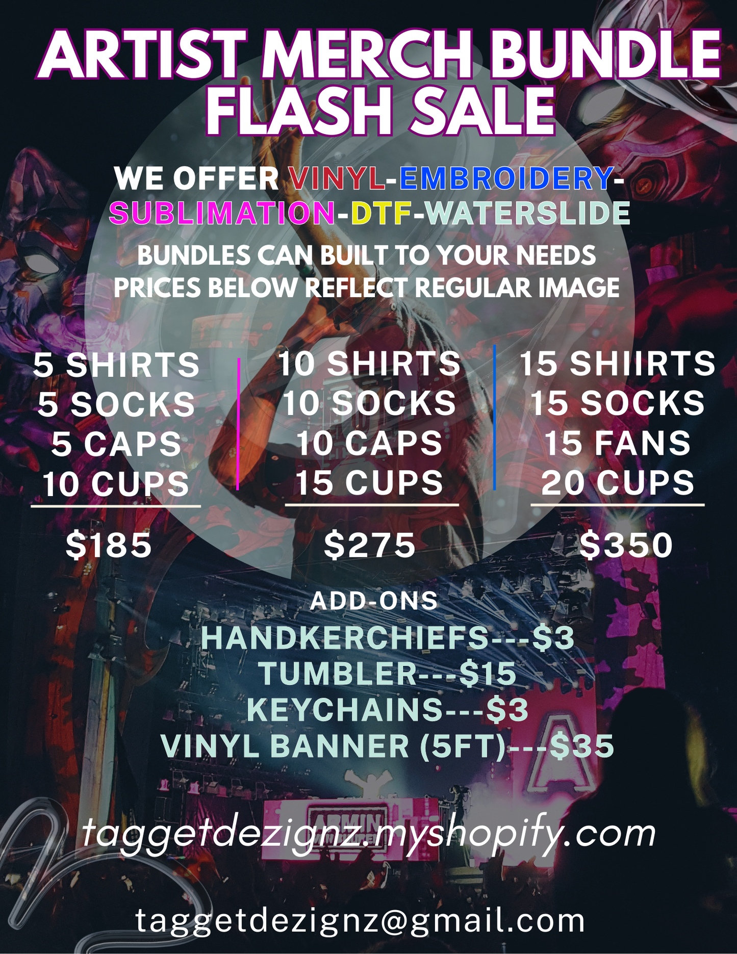 Artist Merch Package Custom Bundle