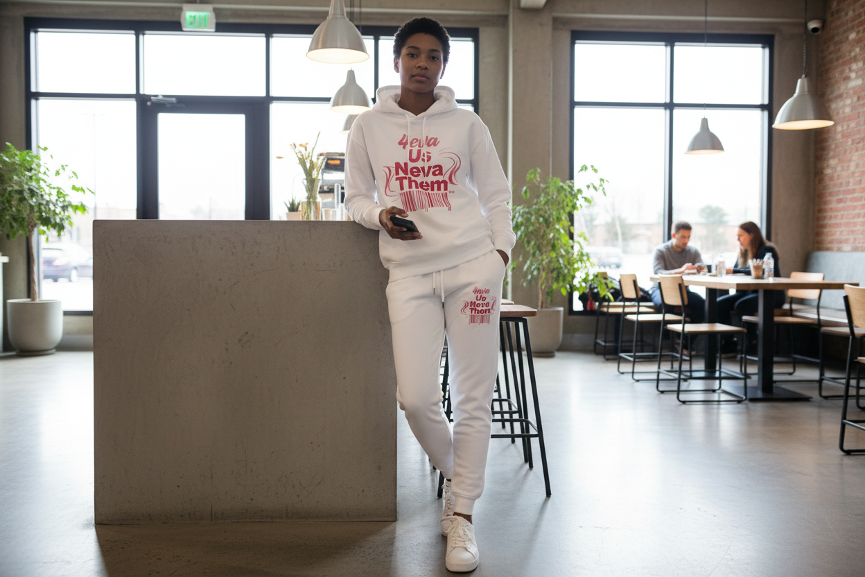 Barcode edition jogger set lifestyle photo