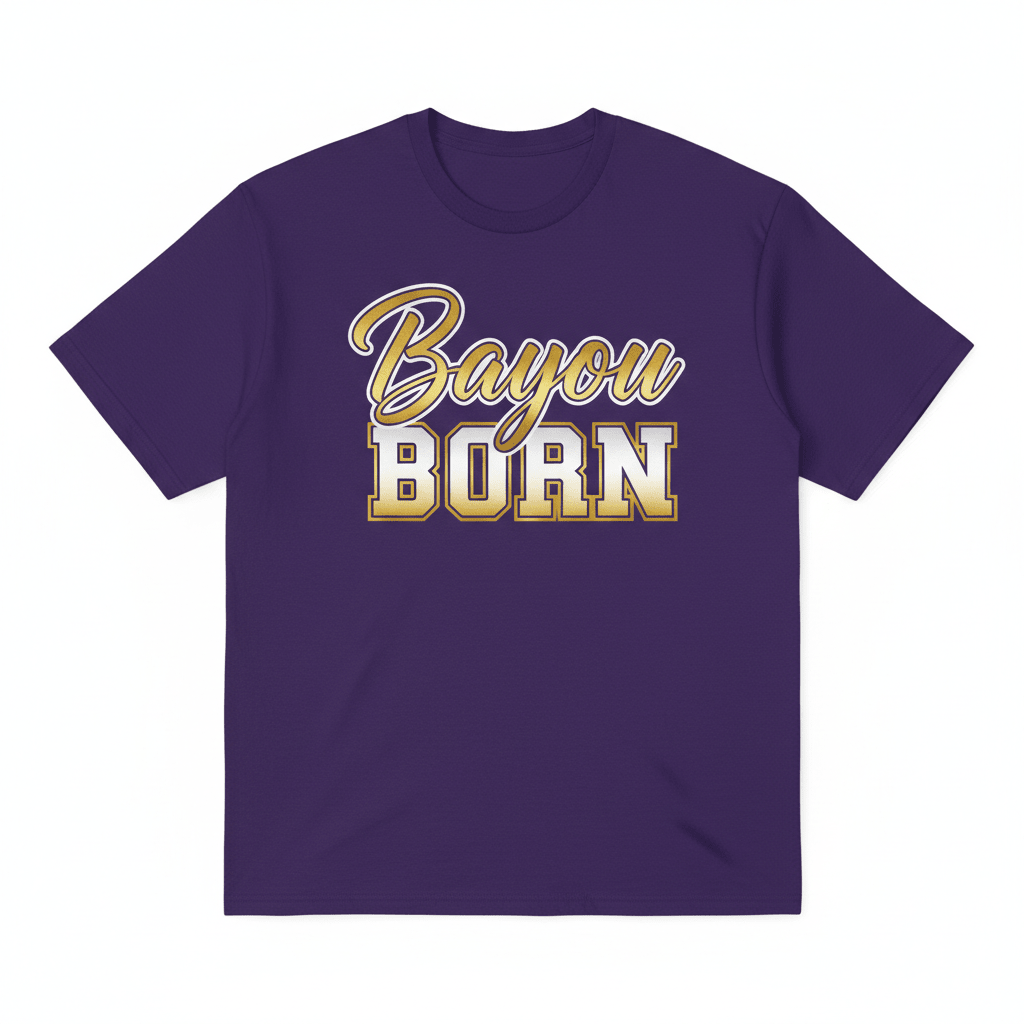 Bayou Born DTF Tee - TaggEt Dezignz