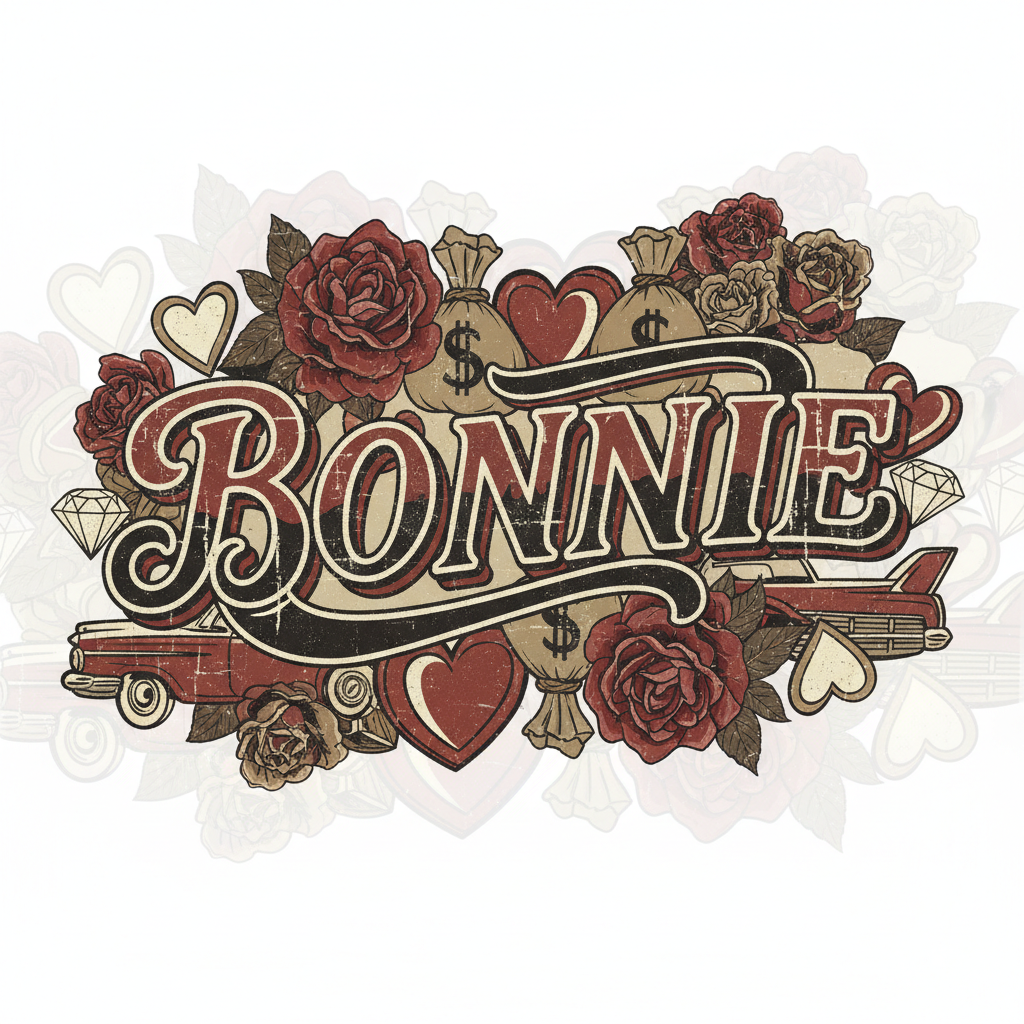 Bonnie DTF Transfer Design