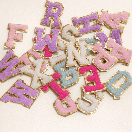 Chenille Alphabet Letters — Pastel Mix - TaggEt Dezignz