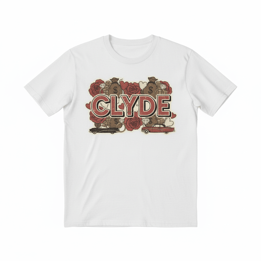 Clyde T-Shirt - Vintage Valentine's Couples Design - TaggEt Dezignz
