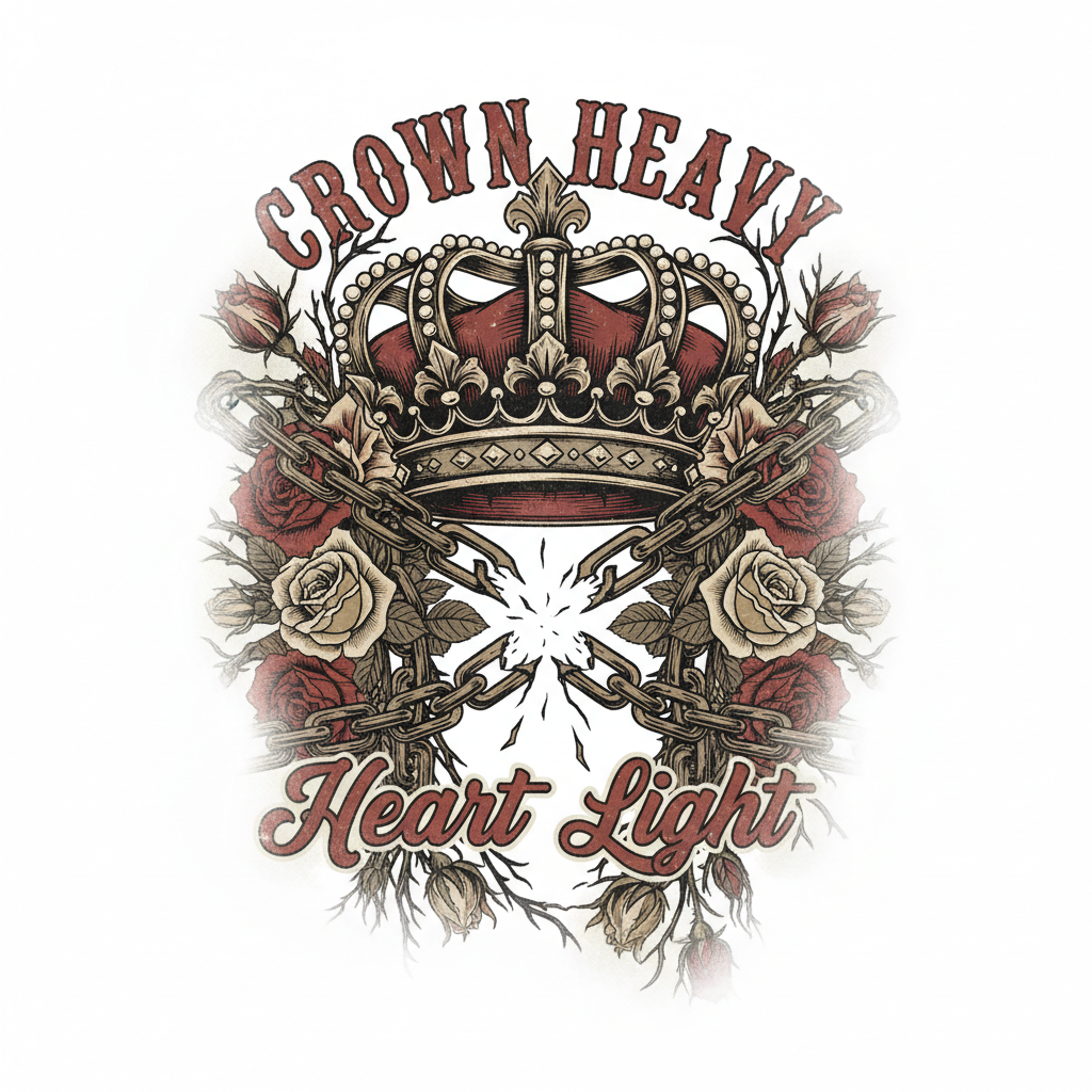 Crown Heavy Heart Light - Faded Edges