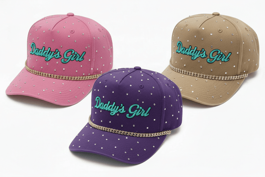 Daddy's Girl Bling Snapback – Embroidered Hat - TaggEt Dezignz