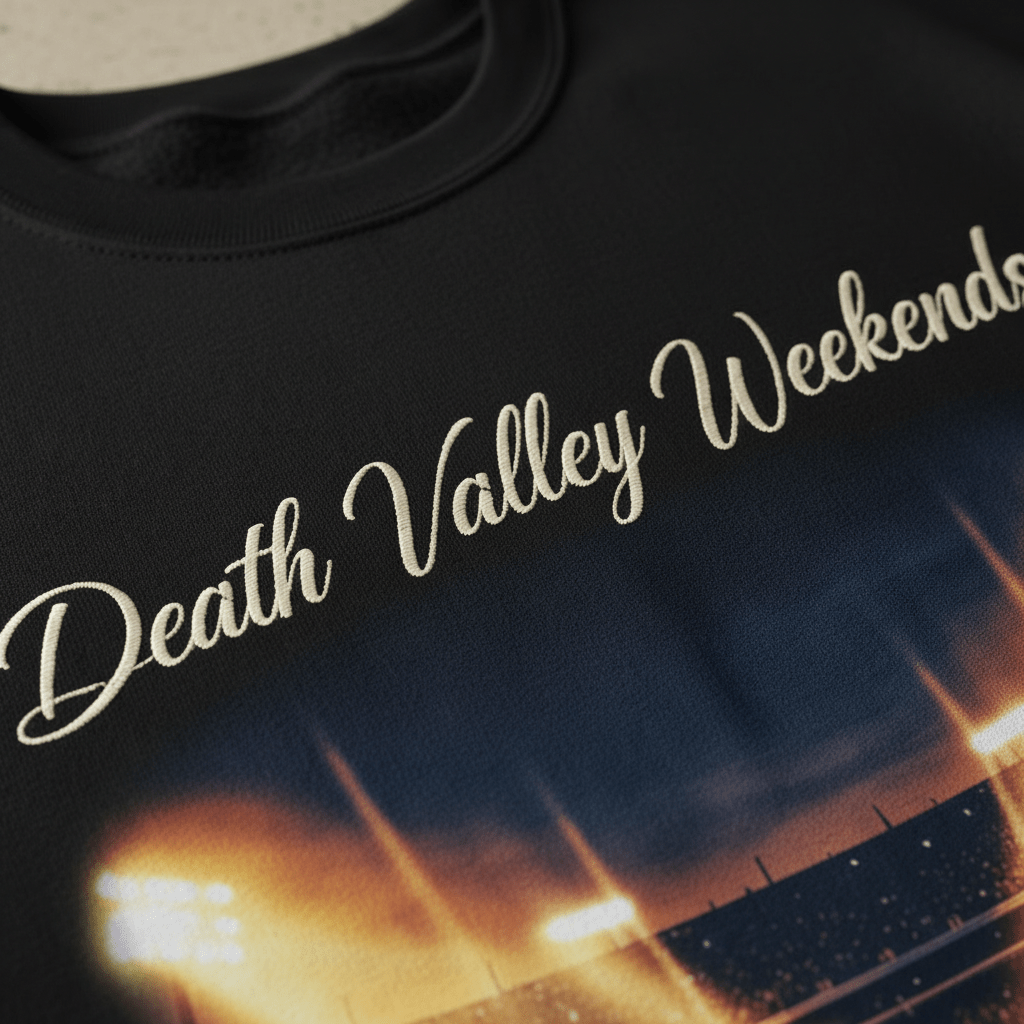 Death Valley Weekends Embroidered Sweatshirt - TaggEt Dezignz