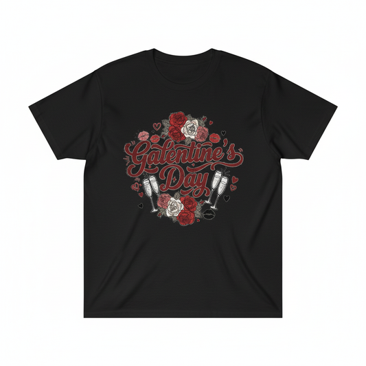 Galentine's Day Black T-Shirt