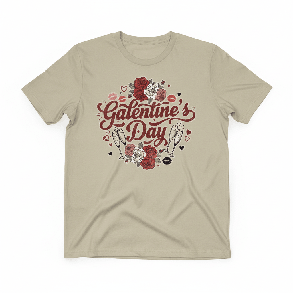 Galentine's Day T-Shirt - Friendship Celebration Valentine's Design - TaggEt Dezignz
