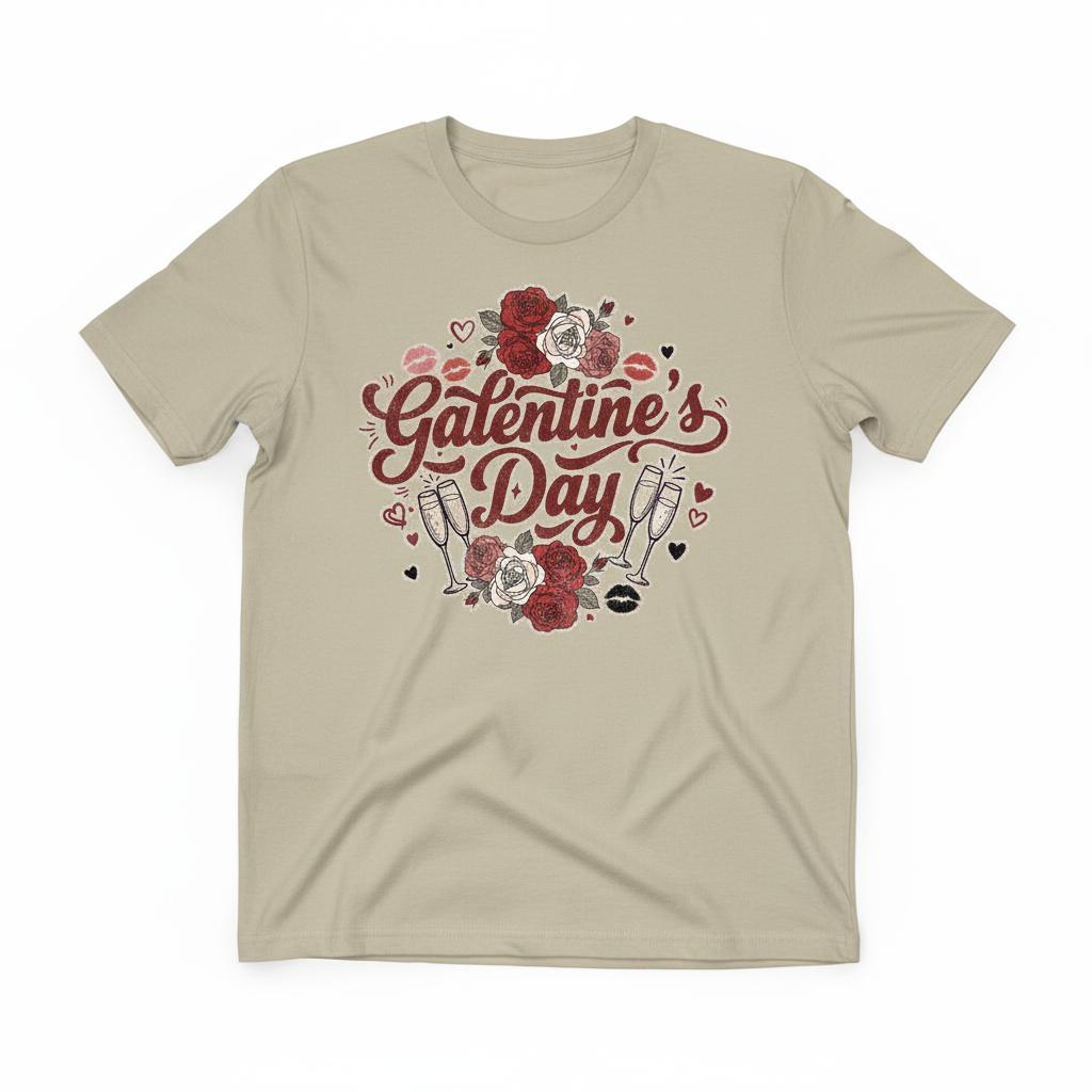 Galentine's Day Tan T-Shirt