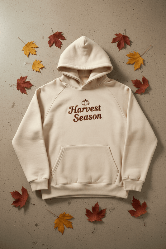 Harvest Season Embroidered Hoodie - TaggEt Dezignz
