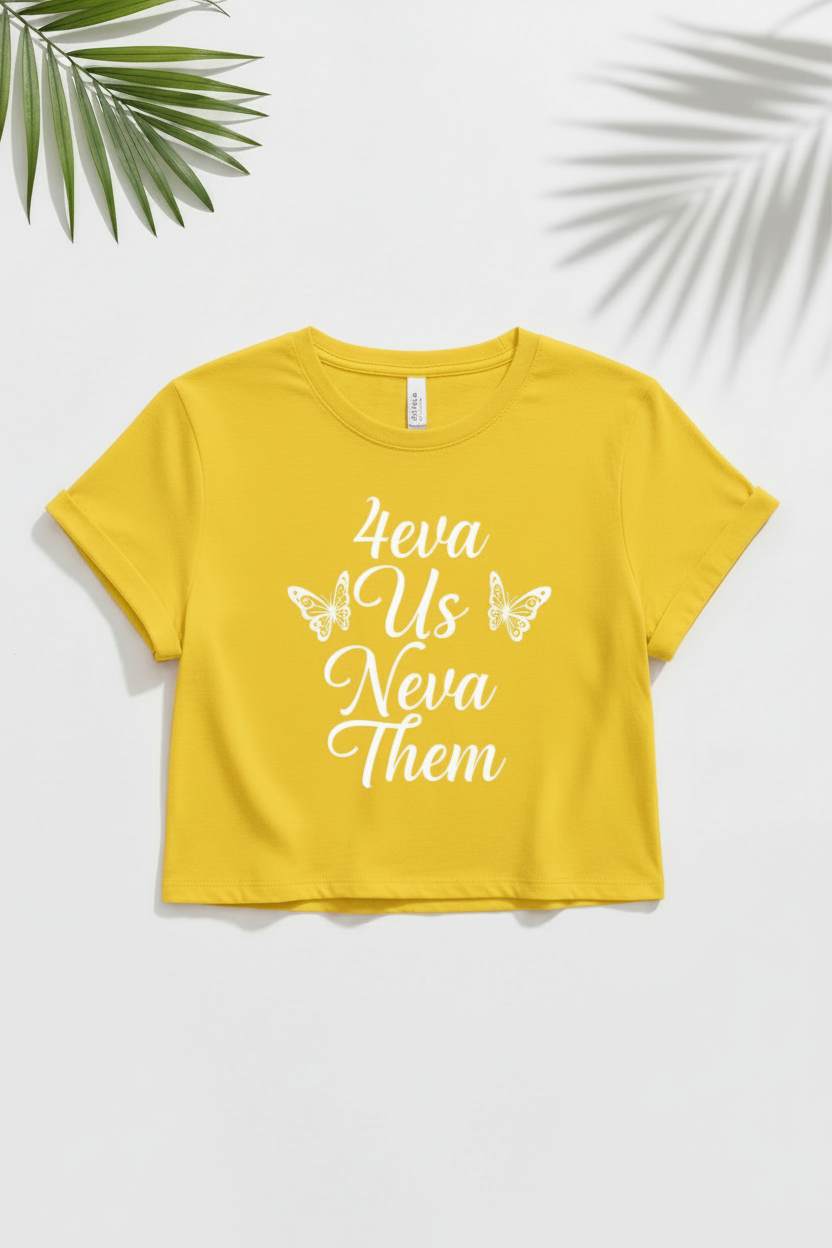 4eva Us Neva Them Yellow - Clean Product Mockup