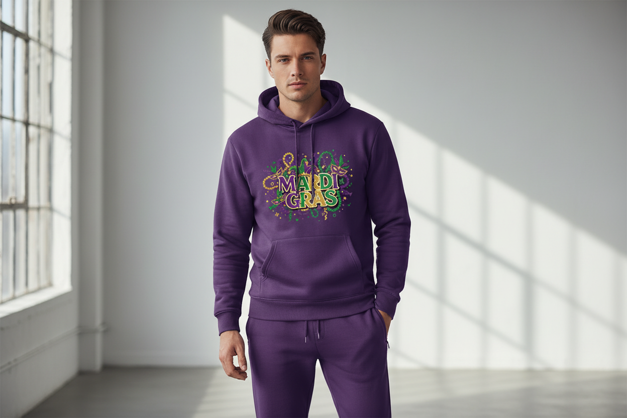 Mardi Gras Party Jogger Set