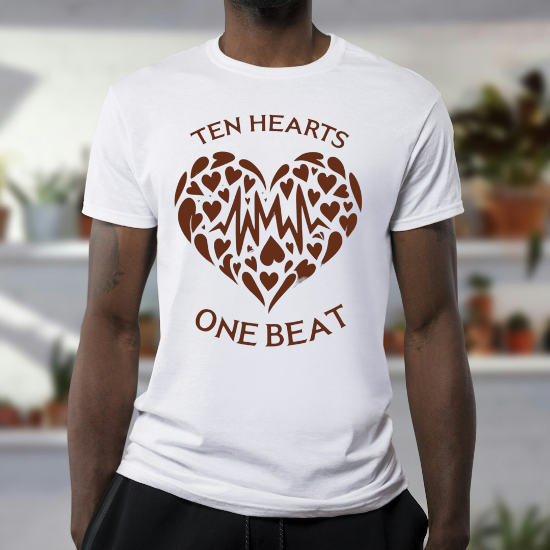 10 Hearts Collection t-shirt lifestyle photo by Tagg'Et Dezignz