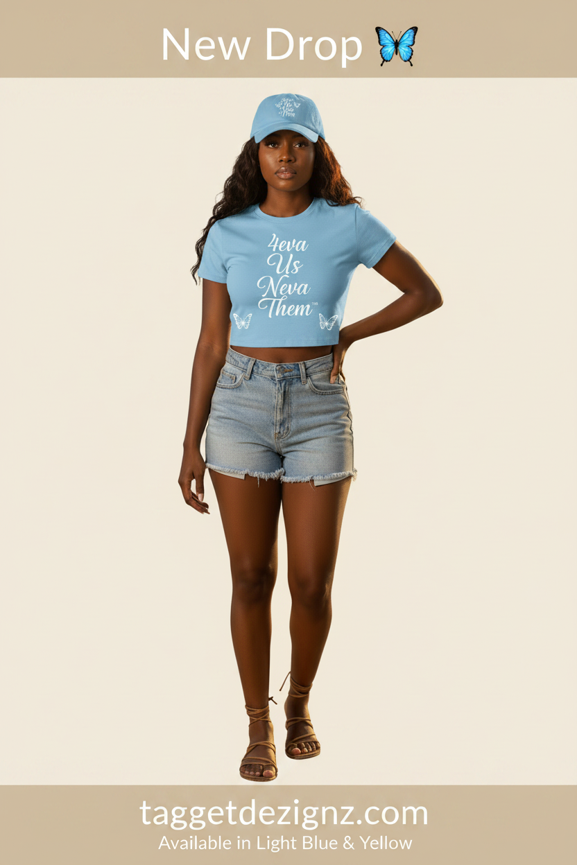 Side Butterflies Crop Tee Pinterest Pin