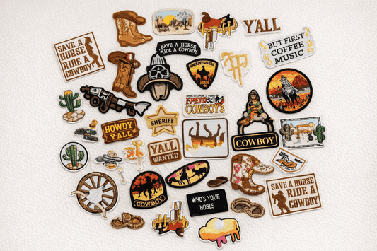 Western Theme Patches — Cowboy Mix - TaggEt Dezignz